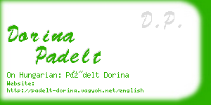 dorina padelt business card